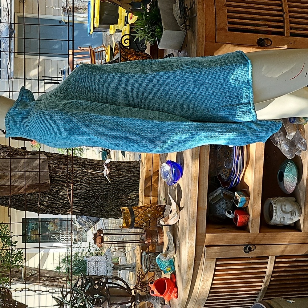 L.L. Bean Blue Turtleneck Sweater - Picture 4 of 10